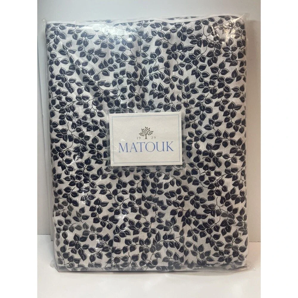 MATOUK M085 Margot 70 x 90 Oblong Margot 100% Linen Tablecloth In Midnight New